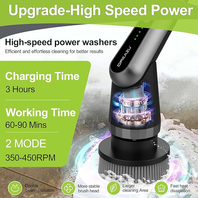 Dreazu G2-Pro Electric Spin Scrubber - Image 6