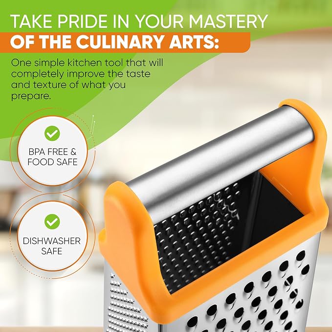 Spring Chef Handheld Stainless Steel XL Parmesan Cheese Grater - Image 5