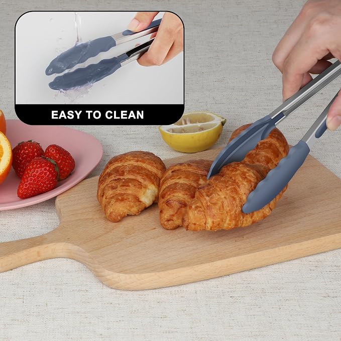 Hotec Mini Silicone Kitchen Tongs - Image 6