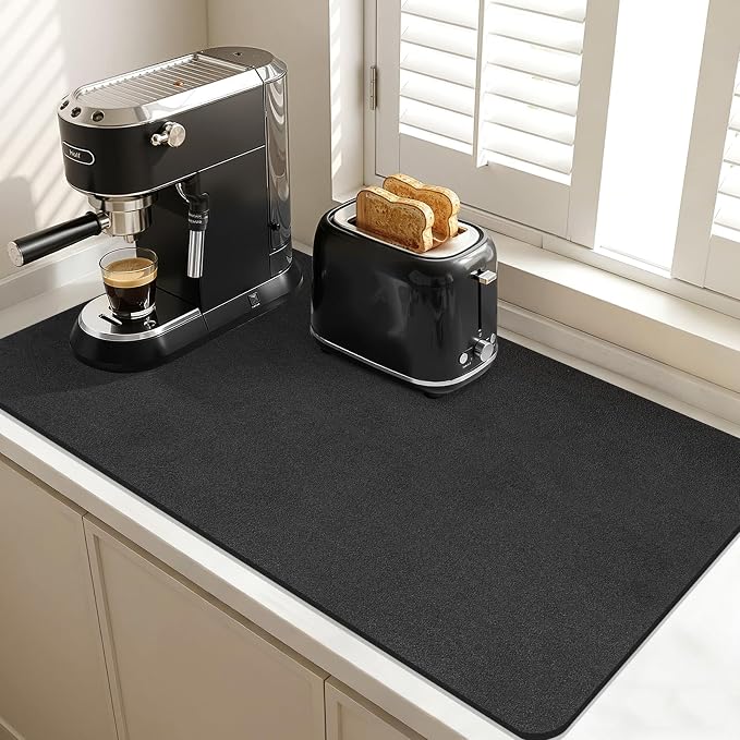 Findosom Dish Drying Mat, Cuttable Drying Mat by Findosom