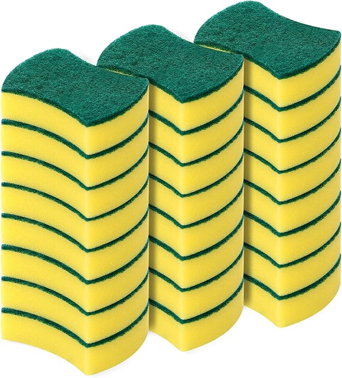 Kitchen Cleaning Sponges, 24 Pack Eco Non-Scratch by WUHUIXOZ