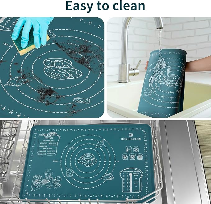 DANIA & DEAN 1.1mm Heavy-Duty Silicone Pastry Mat - Image 5