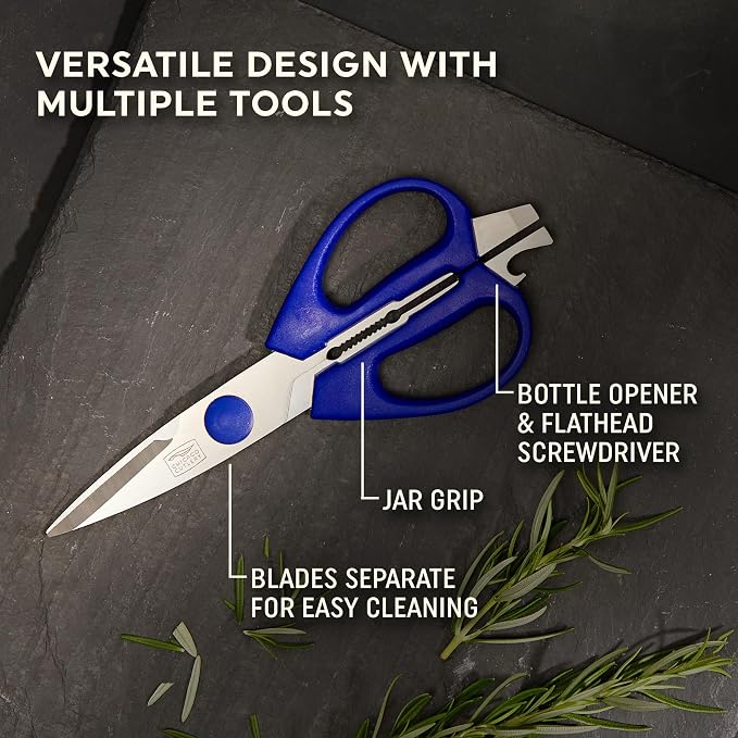 Chicago Cutlery 2-Pack Soft Grip Kitchen Scissors Shears - Image 2