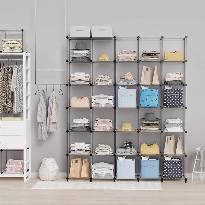 HOMIDEC Closet Organizers and Storage, 9 Cube Storage Organizer, Portable - Image 2