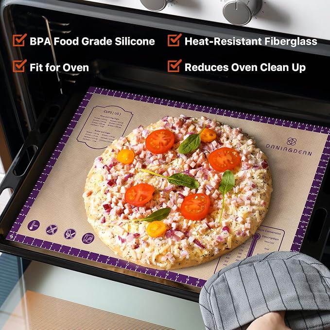 Baking Mat, Reusable Food Grade Silicone Counter Mat - Image 3