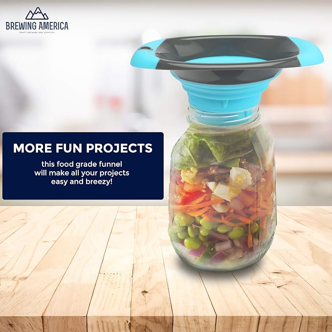 Kitchen Canning Funnel – Collapsible Silicone Food Funnel - Image 8