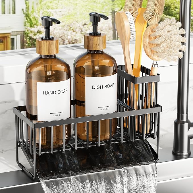 Cisily Kitchen Dish Soap Dispenser Set by CISILYHOMELIFE