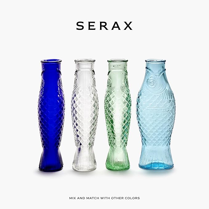 Serax Glass Water Pitcher | Fish & Fish glassware by Paola Navone | Wine Carafe - Image 6