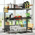 Over The Sink Dish Drying Rack, Adjustable 3 Tier Large Capacity Stainless by GoodProductsGoodLife