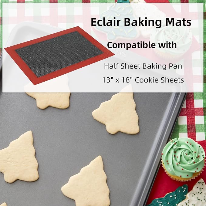 Silicone Baking Mat with Microperforated, Reusable Air Mesh Silicone Mat - Image 8