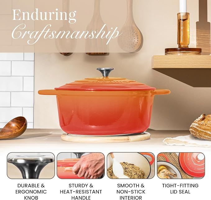 Nuovva Enamelled Cast Iron Dutch Oven Pot - Image 6