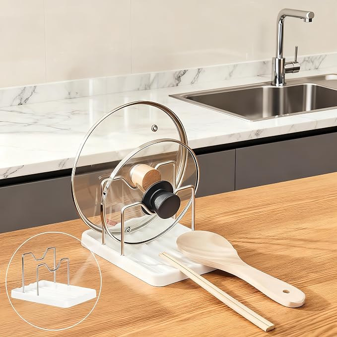 Spoon Rest & Pot Lid Holder by Unknown