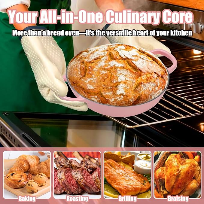 6QT Enameled Cast Iron Dutch Oven - Image 6