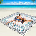 WIWIGO Beach Blanket Waterproof Sandproof Beach Mat 79" X 83"/10'x9'for 2-8 by WIWIGO