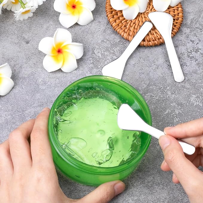 Pndeyo 3pcs Mini Stainless Steel Makeup Spatula, Reusable Cosmetic Cream - Image 7