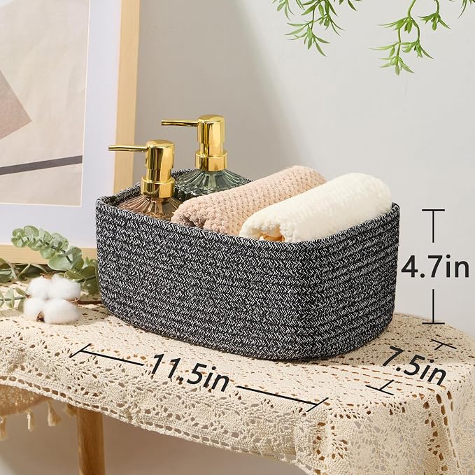 MiniArk Small Storage Baskets for Organizing | Closet Organizer Bins | Shelf - Image 3