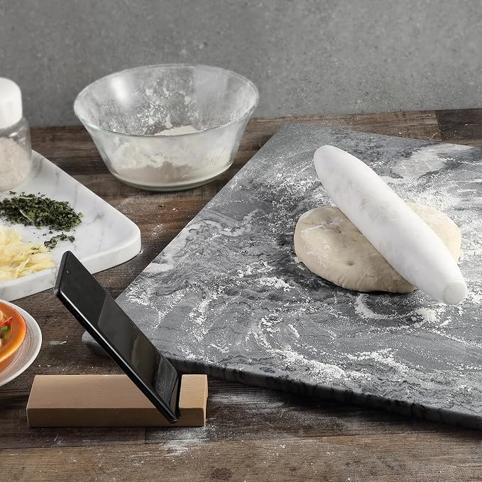 Koville African Natural Marble French Rolling Pin, 12inch Non-Stick Rolling Pin - Image 4