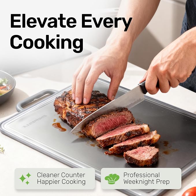 Chopzilla XL Titanium Cutting Board, Food Safe Double Sided PP and Titanium - Image 8