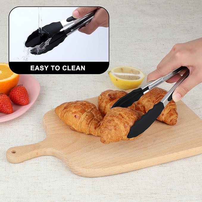 Hotec Mini Silicone Kitchen Tongs - Image 7