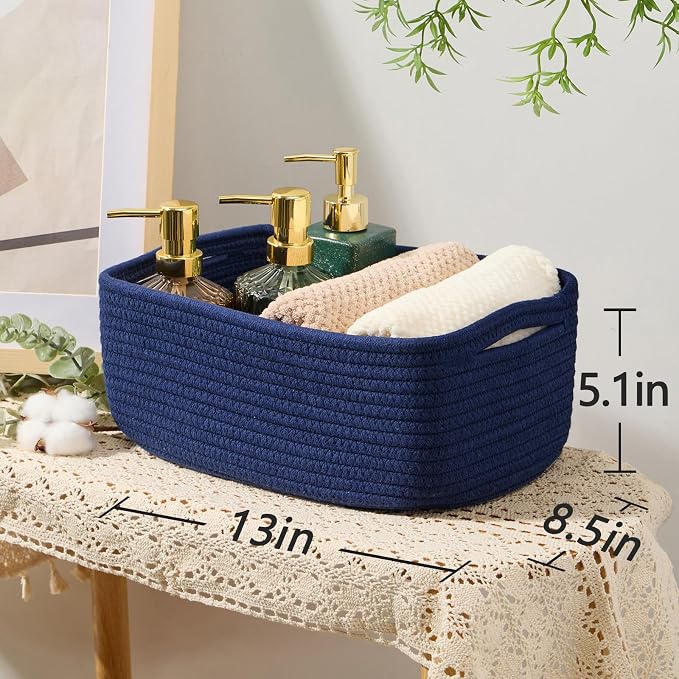 MiniArk Small Storage Baskets for Organizing | Closet Organizer Bins | Shelf - Image 3