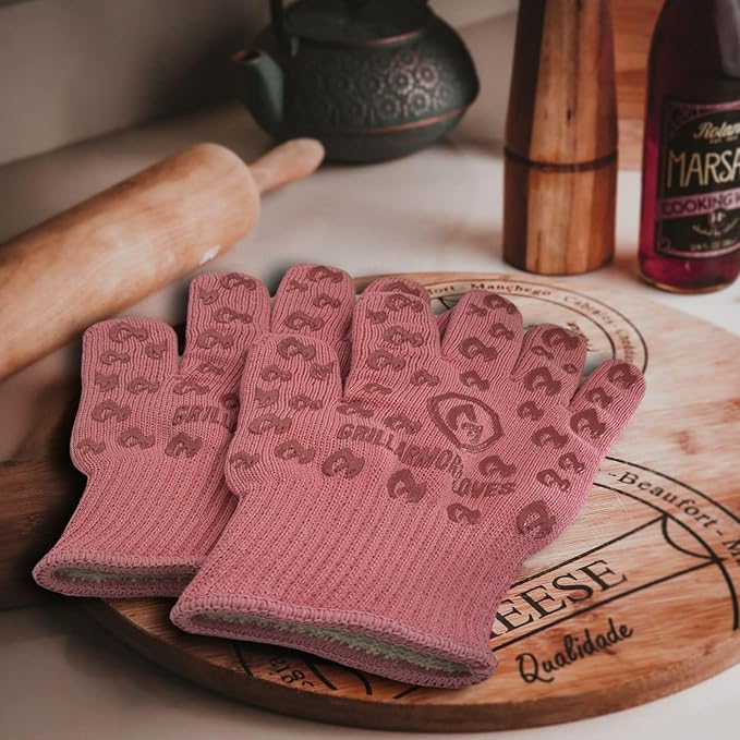 Grill Armor Oven Gloves with Fingers – 932°F Heat, Fire & Cut Resistant Mitts - Image 3
