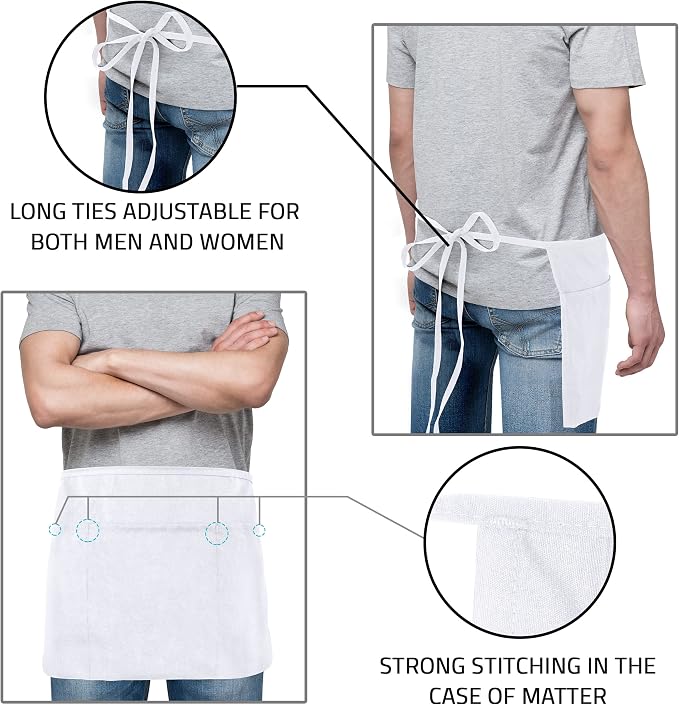 Utopia Wear 12 Pack Server Aprons - Image 4
