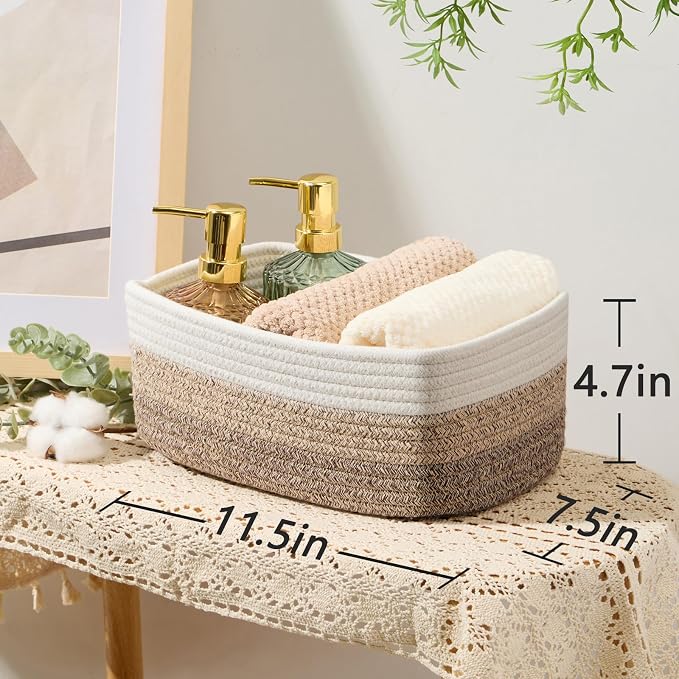 MiniArk Small Storage Baskets for Organizing | Closet Organizer Bins | Shelf - Image 3