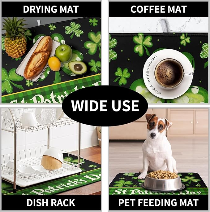 St Patrick's Day Dish Drying Mats - Image 7