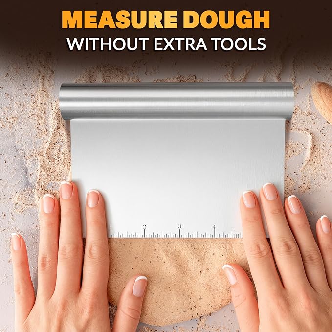 Bench Scraper Kitchen – Multipurpose Pastry Scraper Tool - Image 7