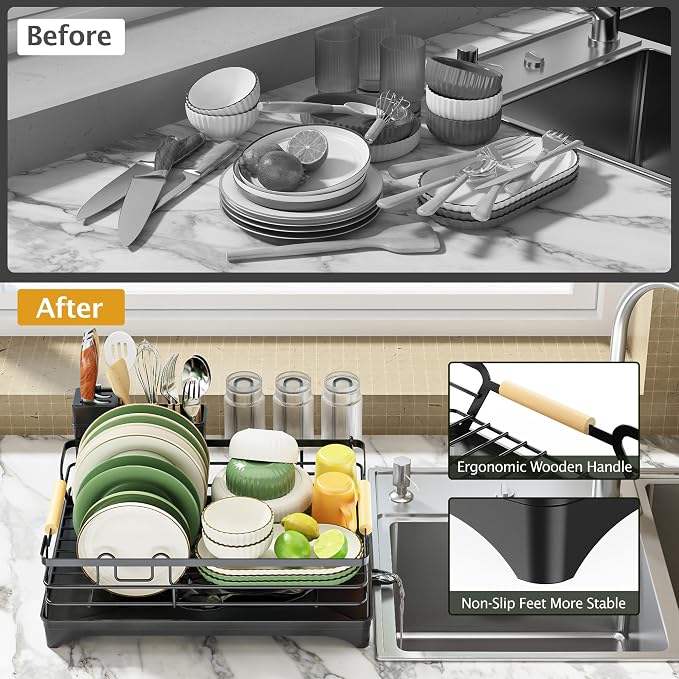 Epicano Dish Drying Rack for Kitchen Counter - Image 7