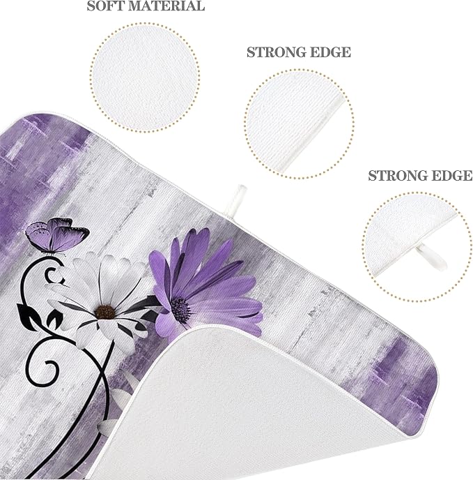 Floral Dish Drying Mat 18x24 Inches - Image 7