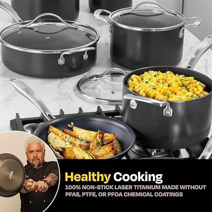 Guy Fieri's Flavortown Laser Titanium 12 Piece Set - Image 3