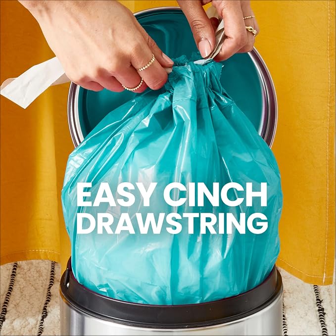 Glad Small Trash Bags 4 Gallon, Febreze Bahama Bliss Garbage Bags, Odor - Image 4