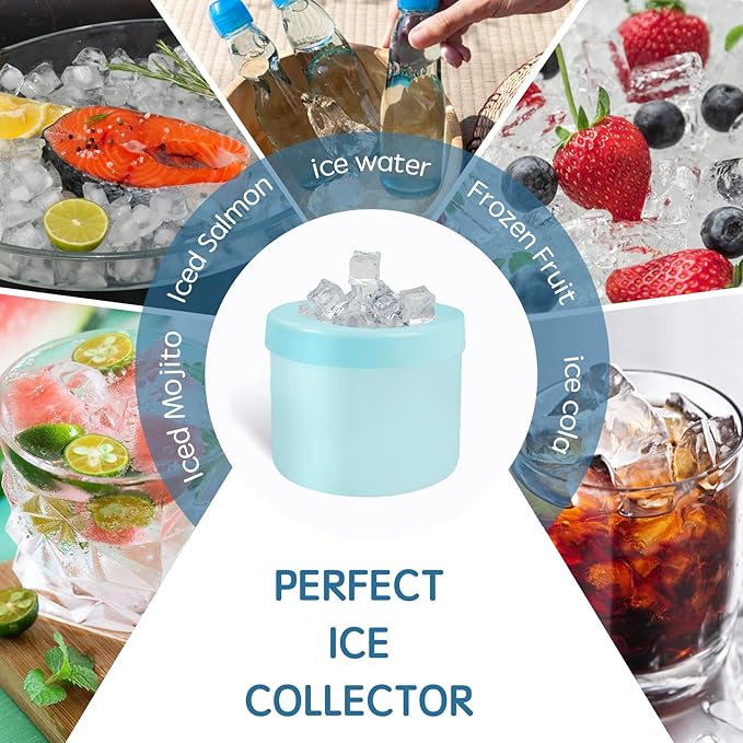 Cylinder Silicone Ice Cube Mold, New 3D Ice Cubes Maker, Decompress Ice Lattice - Image 6