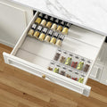 AMBIRD Spice Drawer Organizer, 4 Tier-2 Set Clear Spice Rack Tray Expandable by AMBIRD