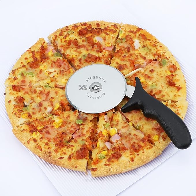 MSY BIGSUNNY Pro Pizza Cutter, Stainless Steel Pizza Cutter Wheel, - Image 6