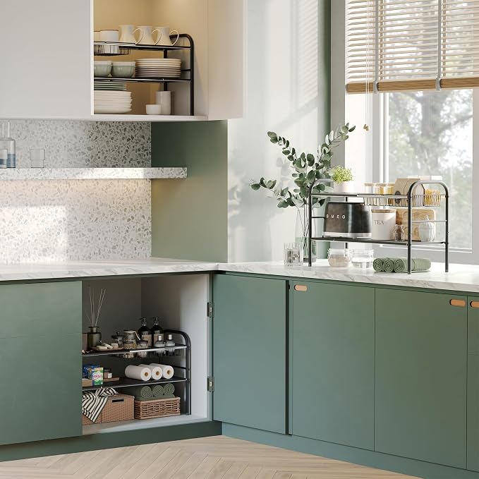 NETEL Under Sink Organizers and Storage, 2 Tier Expandable Under Cabinet - Image 7