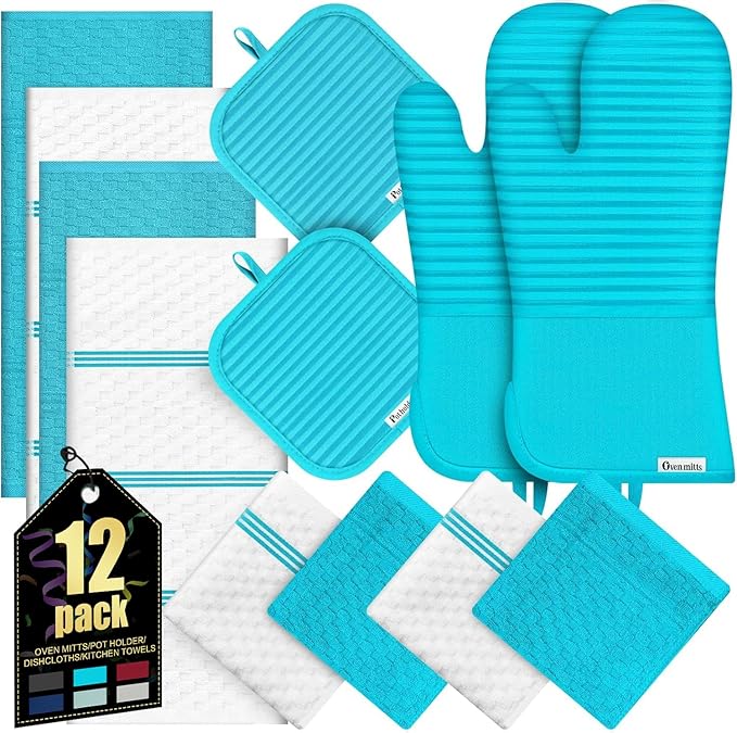 Oven Mitts Kitchen Towels and Dishcloths by KacNacPro