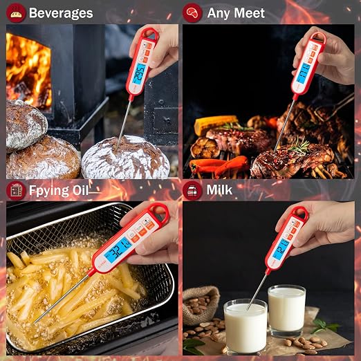 GLVSAE Digital Meat Thermometer Instant Readings in 1-2 Seconds Food Thermometer - Image 3
