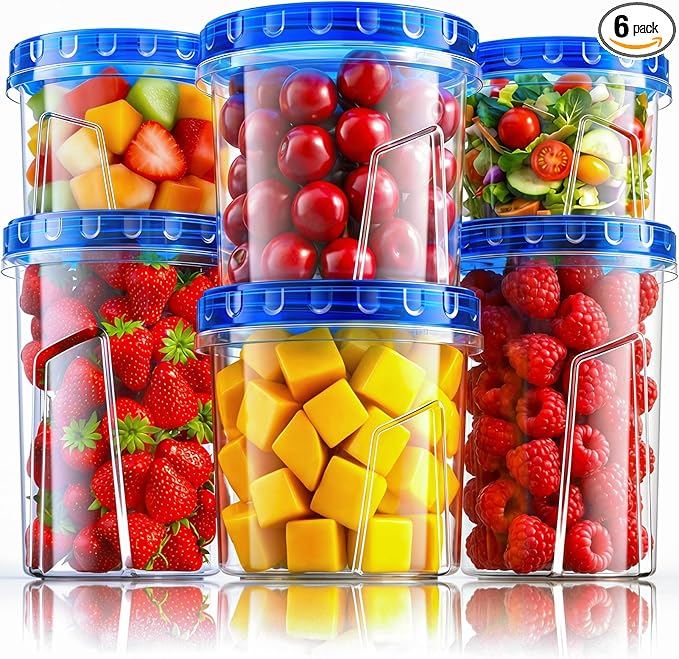 HOMETALL Freezer Storage Containers, Airtight Plastic Food Storage Containers by OrderNow