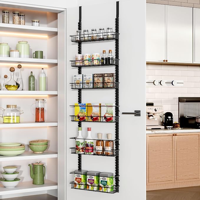 Churboro Over the Door Pantry Organizer Rack by Churboro