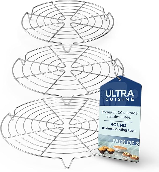 Ultra Cuisine 3 Set Round Cooling Racks by UltraCuisine
