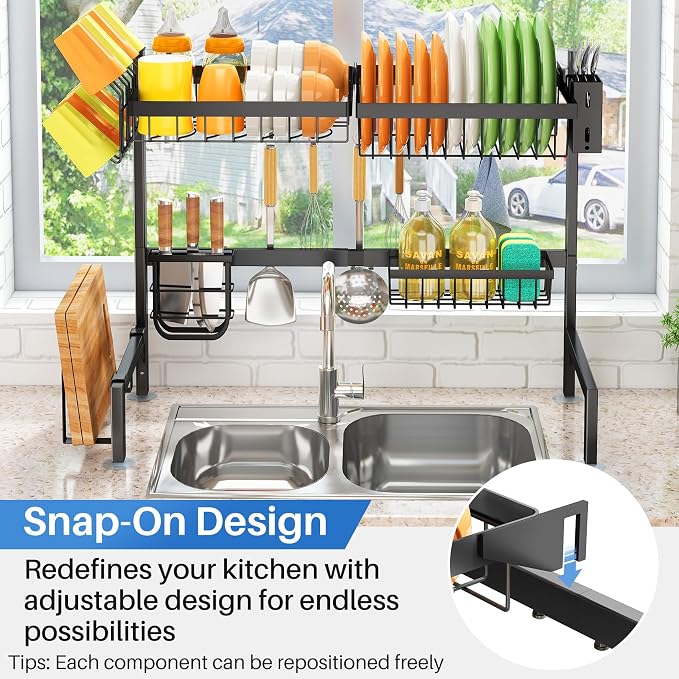 SNTD Over The Sink Dish Drying Rack - Image 5