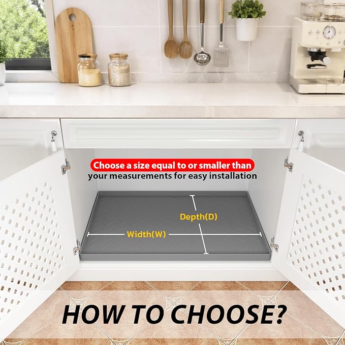 TigeJoy 40" x 19" Under Sink Mats - Image 6