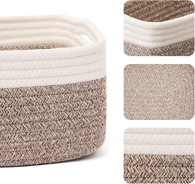 MiniArk Small Storage Baskets for Organizing | Closet Organizer Bins | Shelf - Image 2
