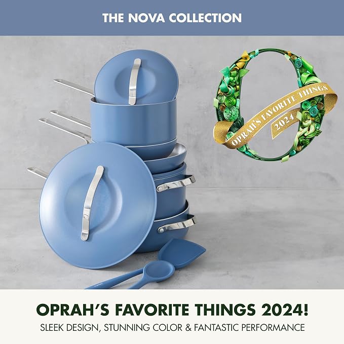 GreenPan Nova 10-Piece Cookware Pots & Pans Set, Oprah’s Favorite Things 2024 - Image 2