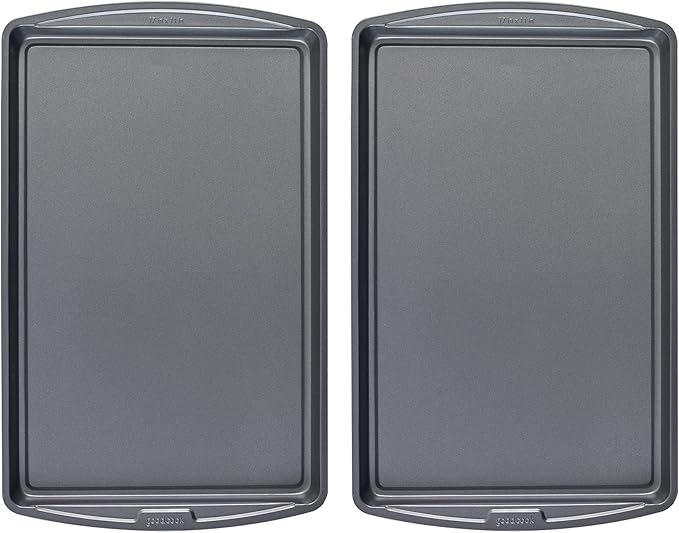 GoodCook Everday Nonstick Carbon Steel 17 x 11-Inch Baking Sheet Set, 2 Pack – by GoodCook