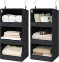 GRANNY SAYS Hanging Closet Shelf, 3-Shelf Foldable Hanging Organizers and by GRANNYSAYS