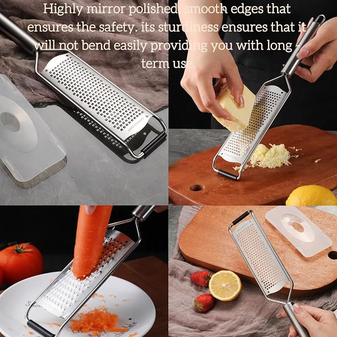 Stainless Steel 12 inch Cheese Grater, vegetable & Fruit grater Zester - Image 3