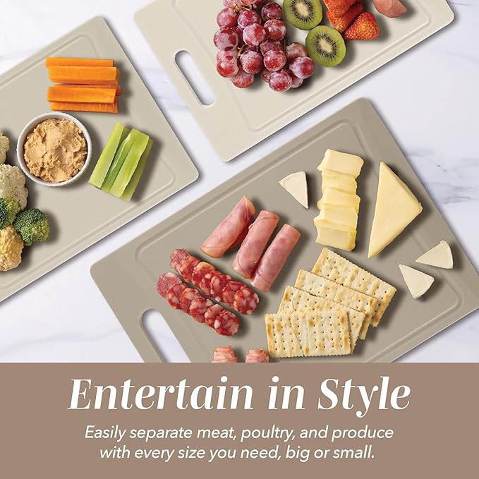COOK WITH COLOR Non-Slip Cutting Board Set – Kitchen Essentials with Easy Grip - Image 6